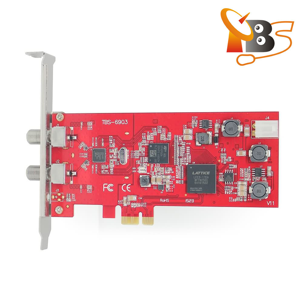 TBS6903 Professional DVB-S2 Dual Tuner PCIe Card supports CCM ACM VCM Multi Input Stream 16APSK 32APSK