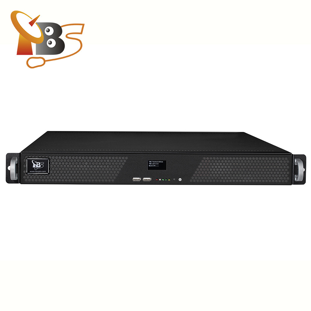 TBS8510 IP input H.264/H.265 IPTV Transcoder either 30 HD or 80 SD channels encoding decrease bit rate and change resolutions