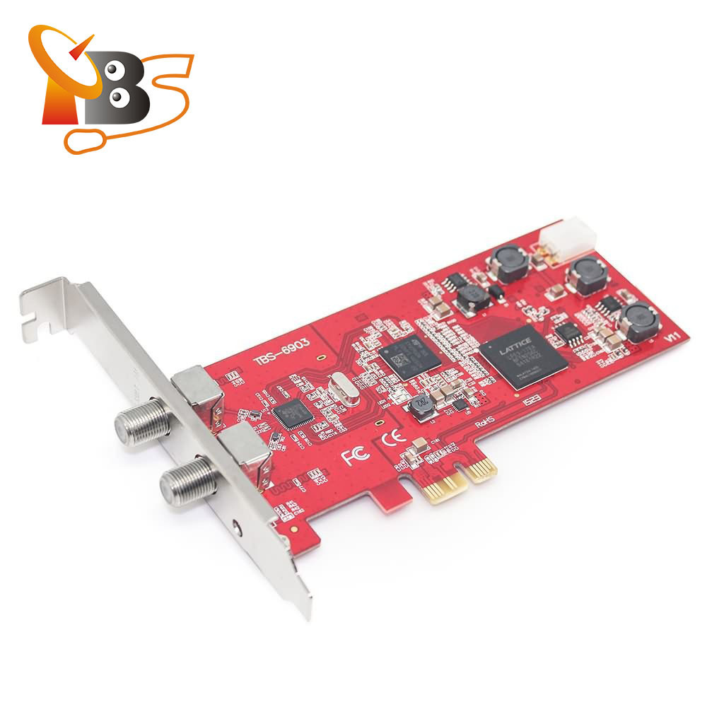 TBS6903 Professional DVB-S2 Dual Tuner PCIe Card supports CCM ACM VCM Multi Input Stream 16APSK 32APSK