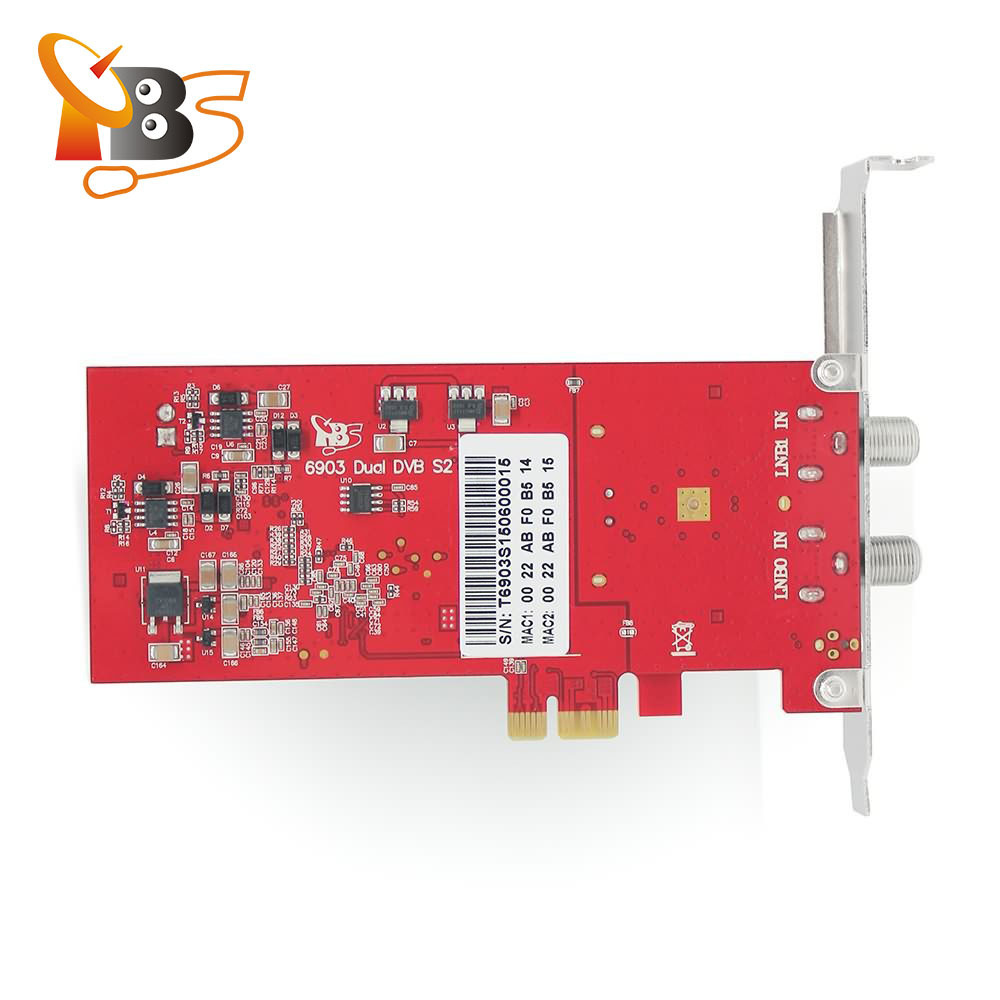 TBS6903 Professional DVB-S2 Dual Tuner PCIe Card supports CCM ACM VCM Multi Input Stream 16APSK 32APSK