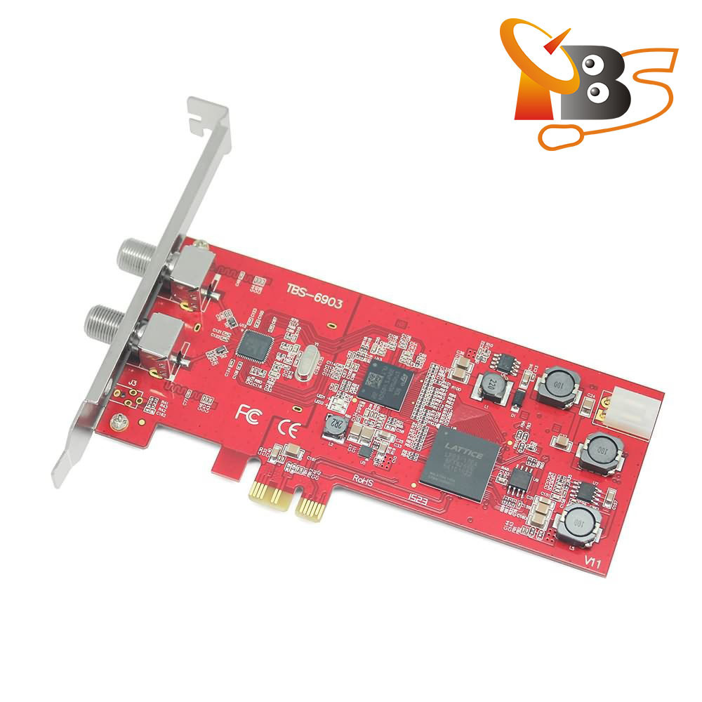 TBS6903 Professional DVB-S2 Dual Tuner PCIe Card supports CCM ACM VCM Multi Input Stream 16APSK 32APSK