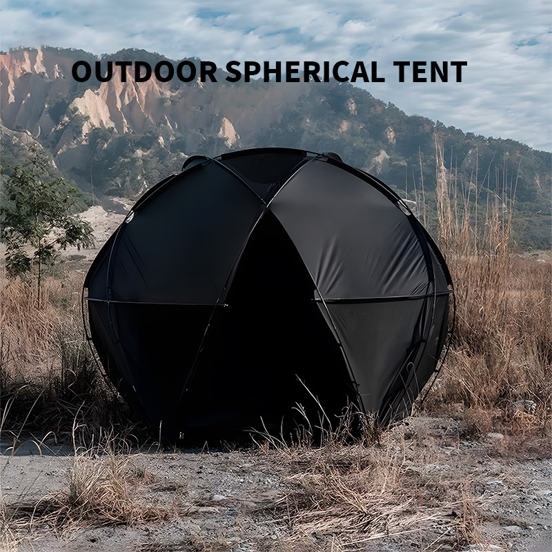 Spherical Tent Customized Camping High Quality Black Glamping Tent Wholesale Waterproof Outdoor Dome Ball Tent