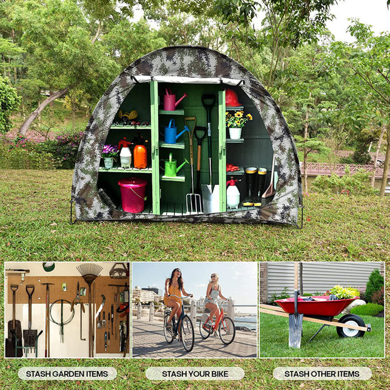 Outdoor Bike Storage Tent Bicycle Shelter With Carry Bag