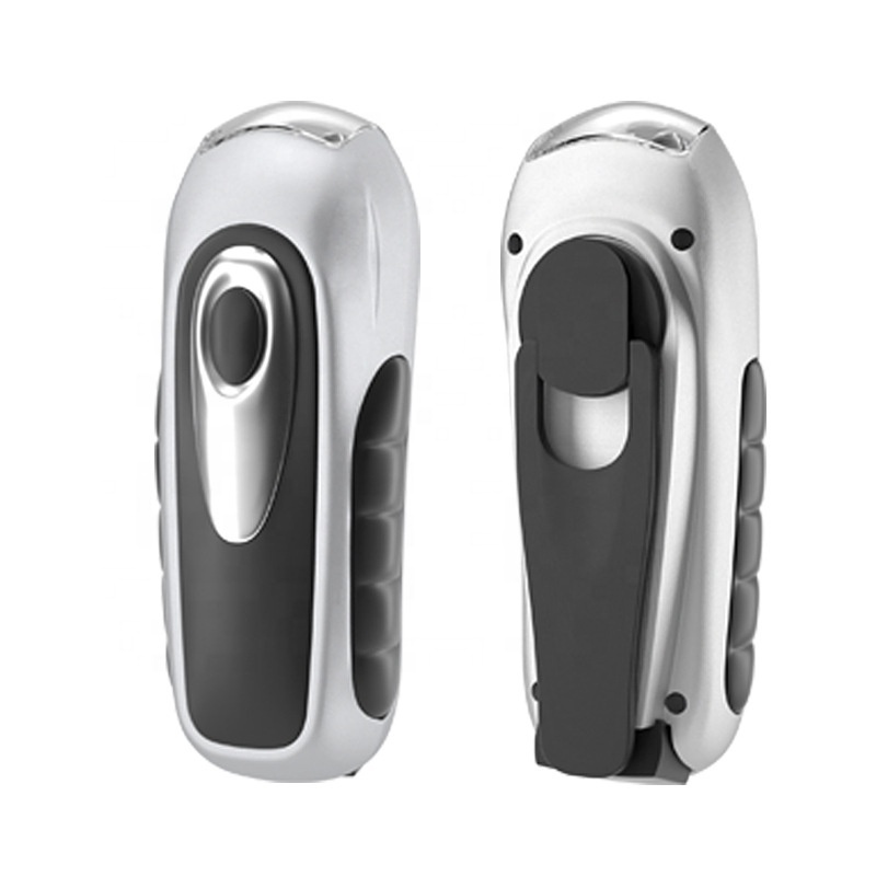 2 Pieces Cheap Price Of Portable Hand Crank Flashlight With 3 Led Light Non Battery