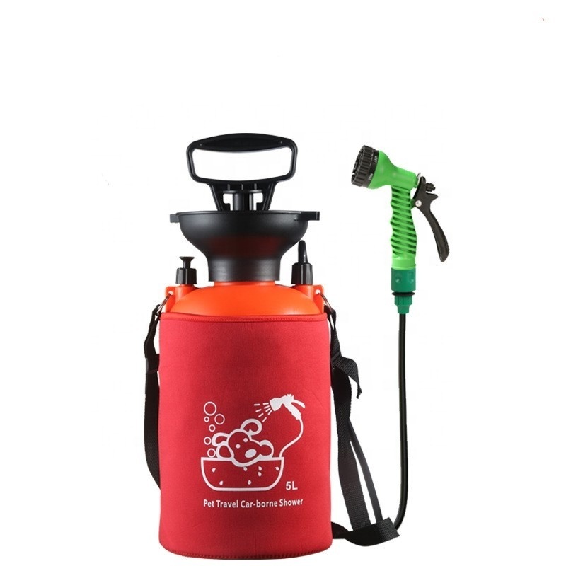 5L Pressure Rinse Kits for Hiking Traveling Garden Beach Pet Shower