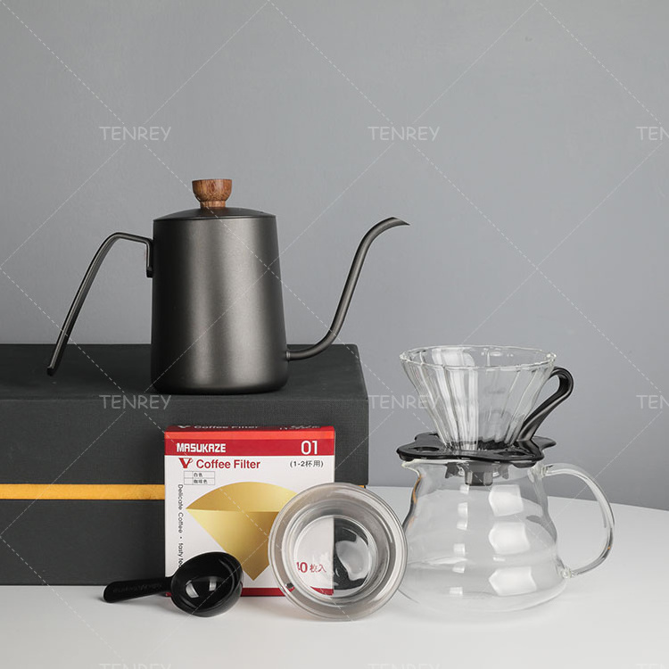 Tenrey Portable Coffee Brew Kit Pour Over Coffee Set Coffee & Tea Sets