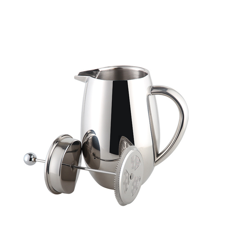 Stainless Steel Plunger Kitchen French Press Espresso And Tea Maker