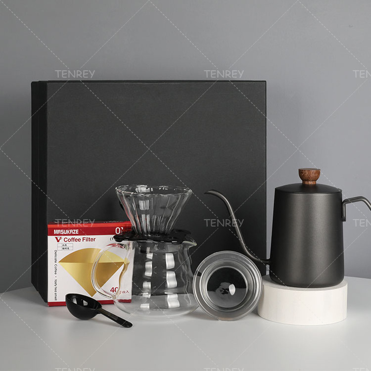 Tenrey Camping Coffee Set Pour Over Coffee Set Coffee & Tea Sets