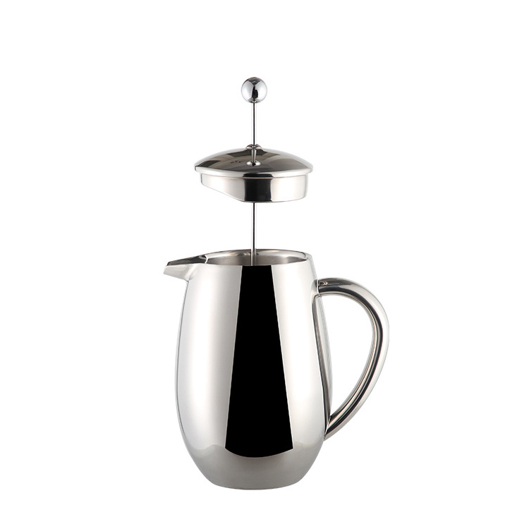 Stainless Steel Plunger Kitchen French Press Espresso And Tea Maker