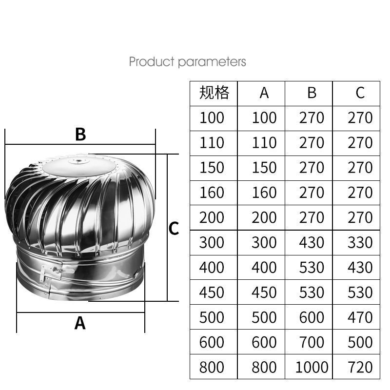 Direct sale industrial roof no power exhaust fan ventilator