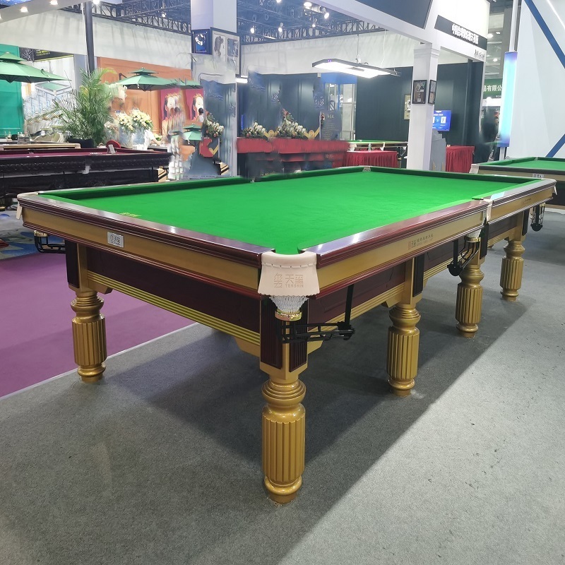 2023 Tenshin factory direct sales solid woo 10ft 12ft Russian style snooker bumper pool table for sale