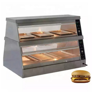 TENSHINE Best Commercial Explosion proof glass food display warmer for kitchen equipment DBG-1500