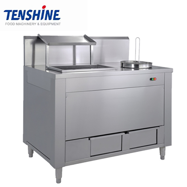 TENSHINE GW-2400 Fast Food Restaurant Used Chicken Breading Table/Chicken Breading Machine for Sale