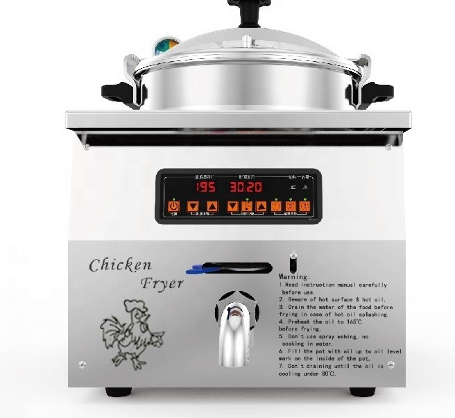 Factory direct large-capacity countertop multi-function fried chicken pressure fryer