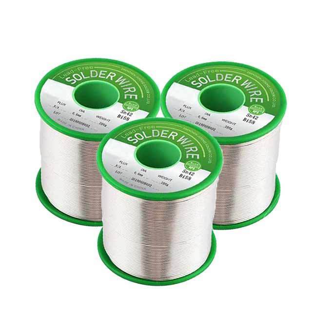 2mm 50gm 500 gram aluminum welding brass electroloy pcb solder wire f rosin -cored tin solder seal wire i.0mm