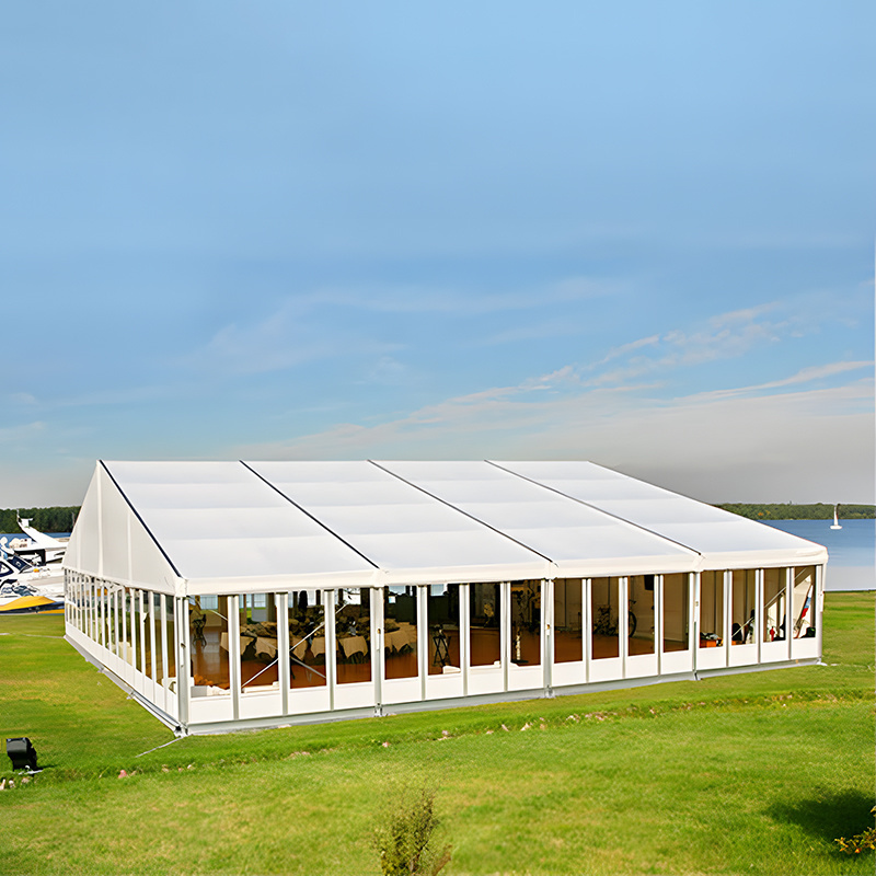 Luxury Event Transparent White Custom Outdoor Stretch Frame Tents For 15X15 Outdoor Events Waterproof Wedding Tent