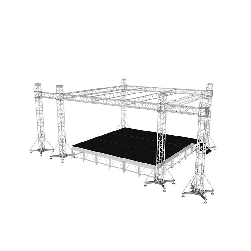 Aluminum Stage Backdrop Roof Truss Frame Display Lighting Podium Truss Pillar For Event Concert Event Stage Platform