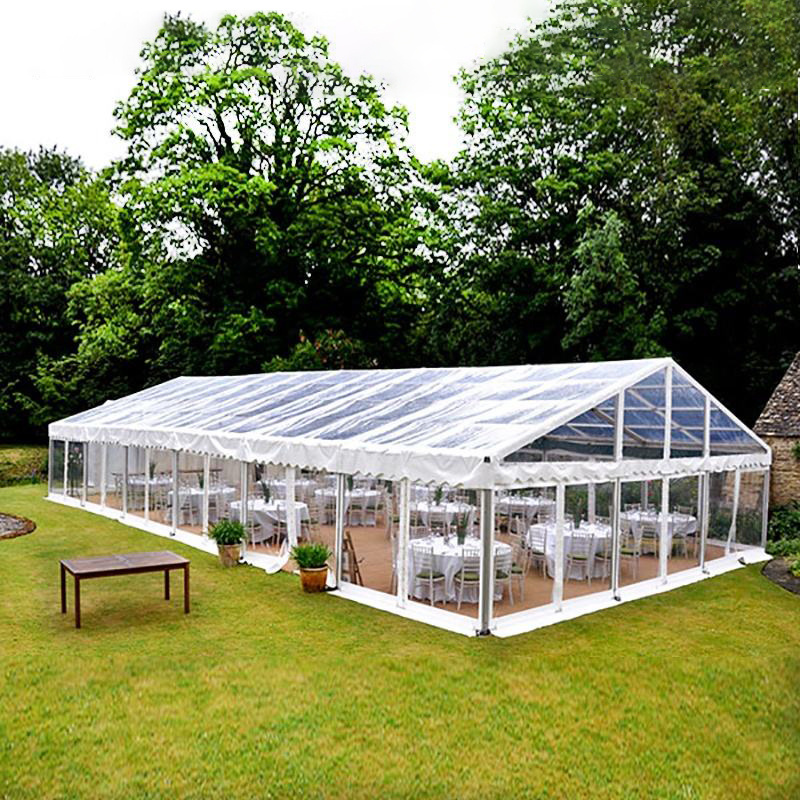 Transparent White Marquee Clear Large Tents For Party Event With Floor Outdoor Event Heavy Canopy Wedding Tent