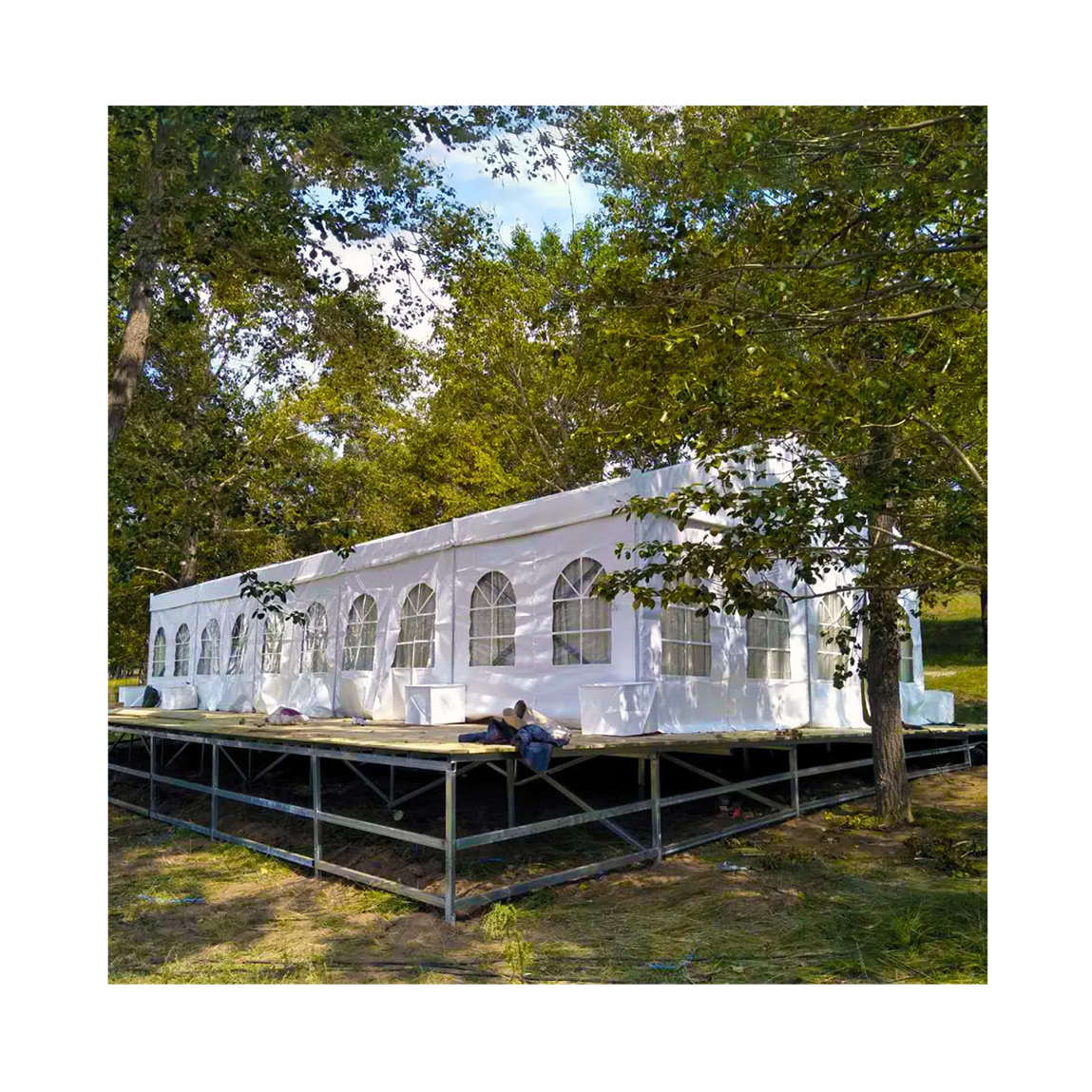 Luxury Event Transparent White Custom Outdoor Stretch Frame Tents For 15X15 Outdoor Events Waterproof Wedding Tent