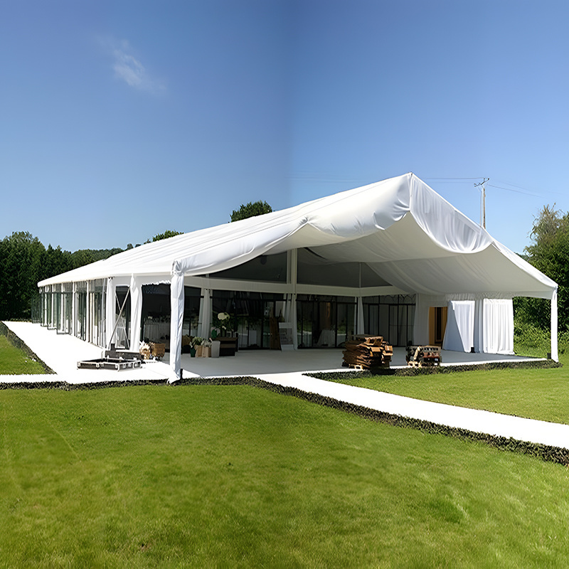 Luxury Event Transparent White Custom Outdoor Stretch Frame Tents For 15X15 Outdoor Events Waterproof Wedding Tent