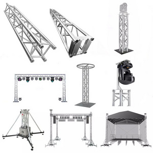 Spigot Truss Stage Lighting Display Folding Black Speaker Metal Aluminum Line Array Dj Stage Lighting Truss