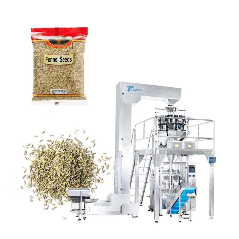 High speed automatic bag sachet granule melon watermelon flax seeds weighing packing machine