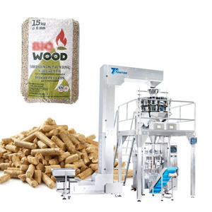 Full Automatic PE big bag 5kg 10kg 15kg wood pellet pouch packing machine