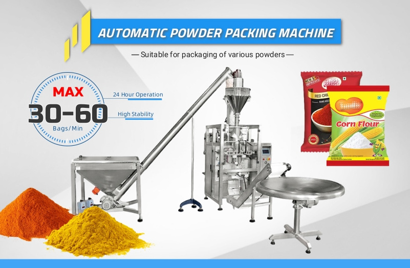 High accuracy automatic 1kg flour packaging machine cassava maize corn wheat flour milk powder packing machine