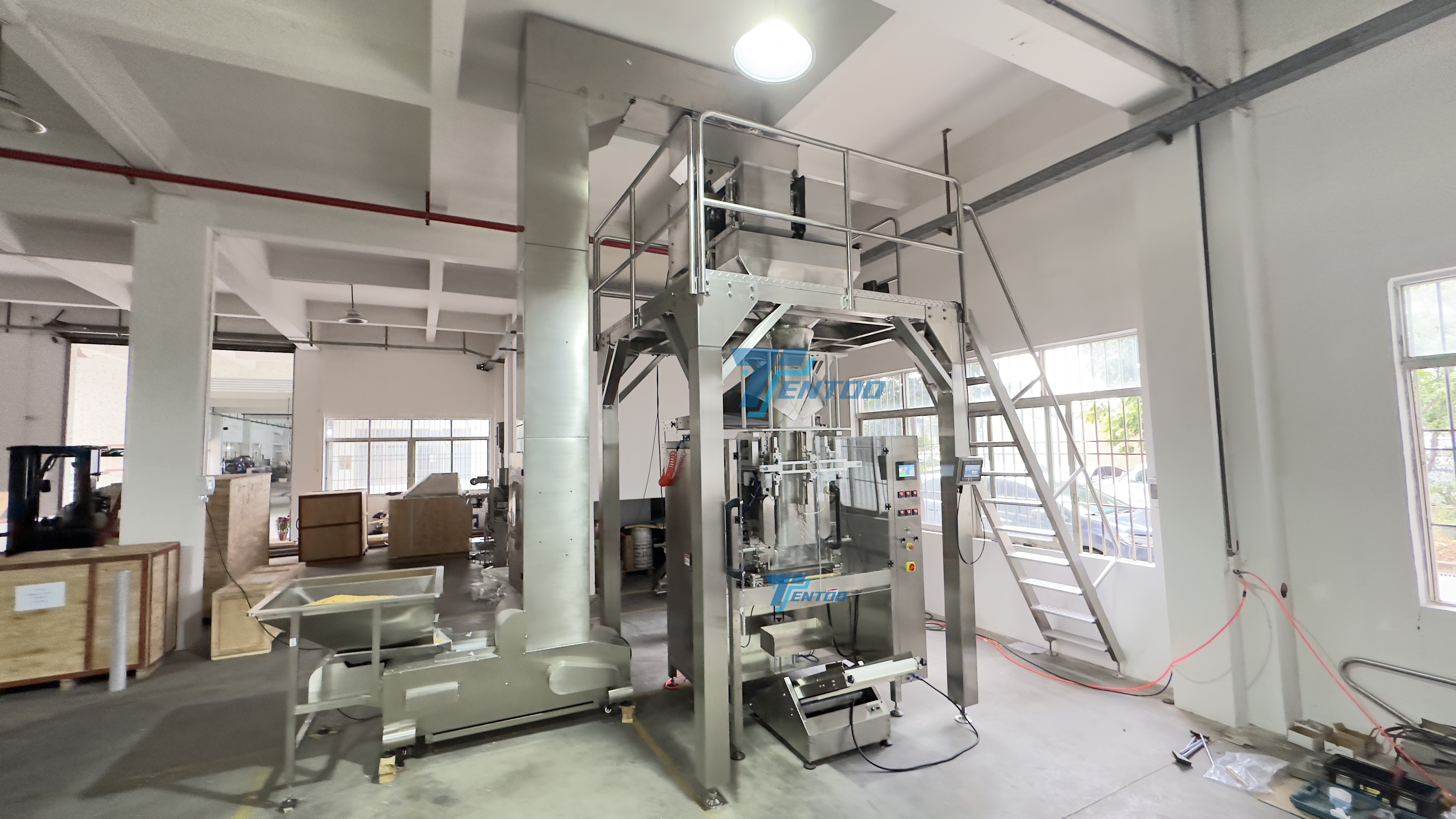 Full Automatic PE big bag 5kg 10kg 15kg wood pellet pouch packing machine