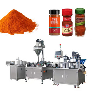 Automatic 20g 100g Spice Powder Filling Packing Machine Chili Powder Jar Filling Machine Pepper Powder Bottle Filling Machine