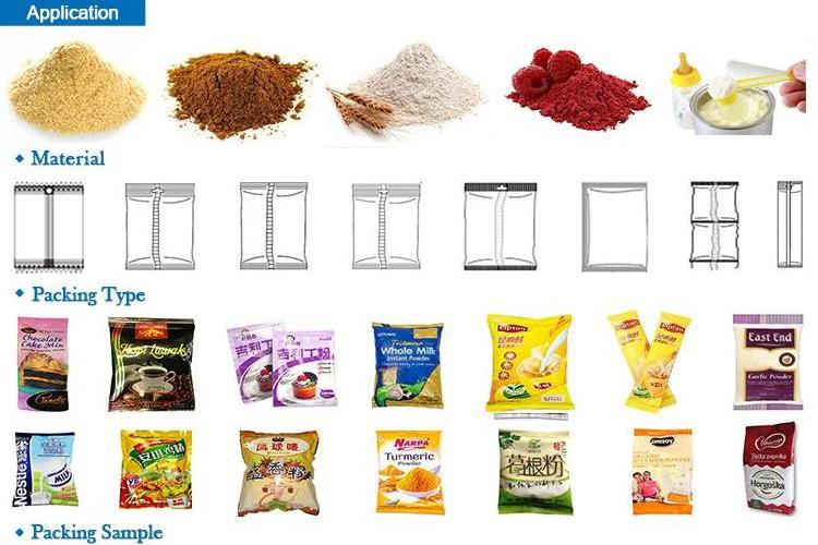 Multifunction automatic weighing sugar salt pepper granules sachet filling and packing machine