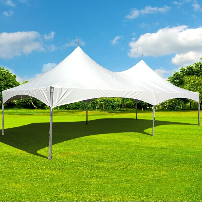 Commercial Party Canopy Tent 15x30 FT White High Peak Frame All Weather Gazebo