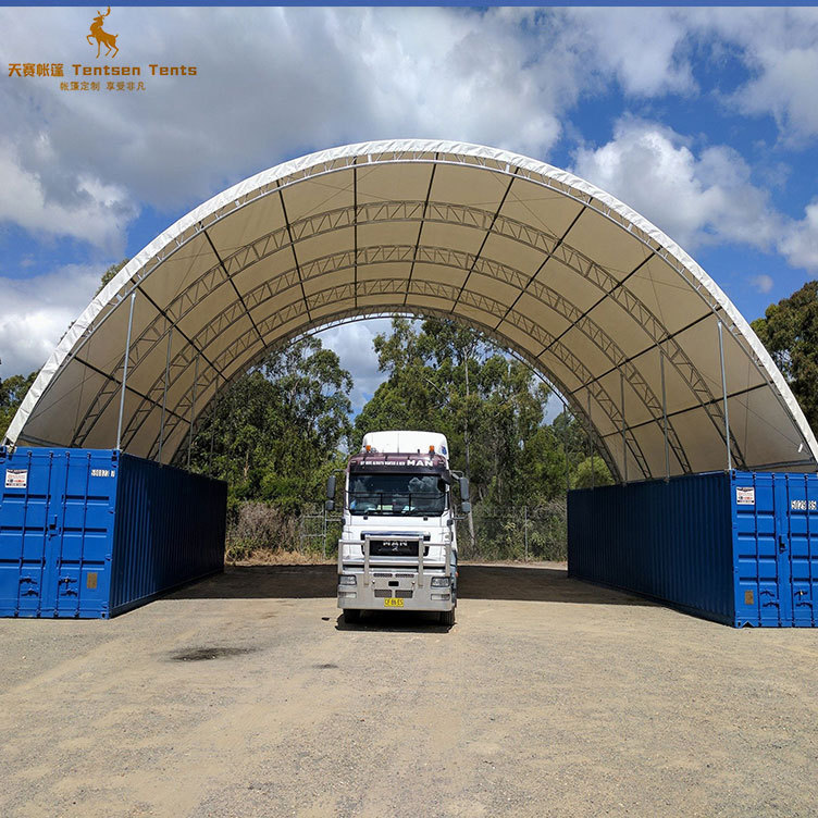 C4040 Custom size 12x12m steel frame car shelter container shelter For sale