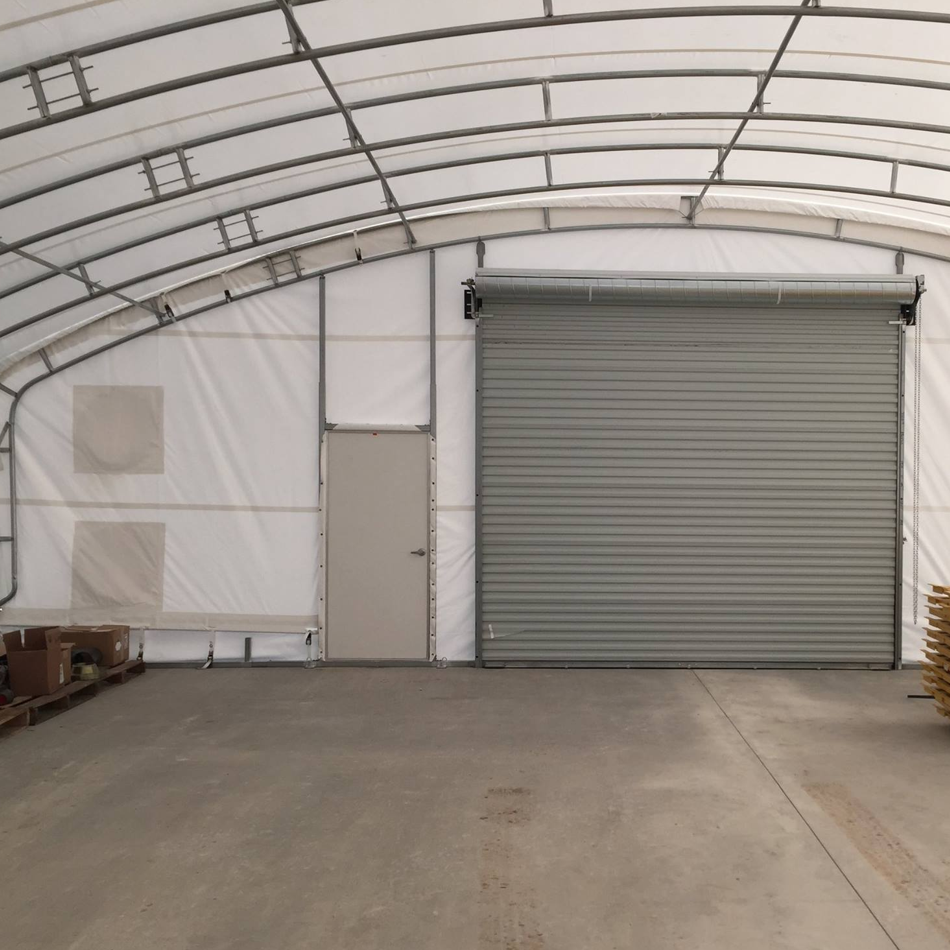 Hot sale container dome shelter 40x80 ft size Customized 100km wind withstand waterproof for storage outdoor warehouse