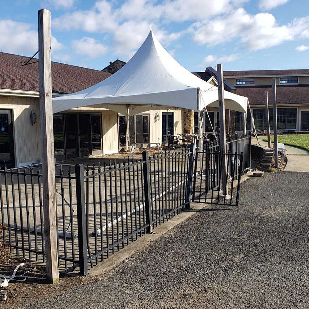 20x20  High Peak Frame Style Party Tent White Commercial Grade Canopy for Weddings, Graduations, Parties, and Events