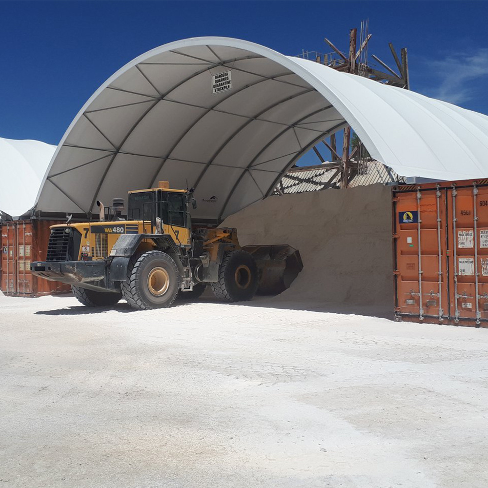 Customized 40FT Container Shelter PVC Cover Steel Structure Container Dome Shelter 4040 6040 Waterproof Metal Pvc Coated