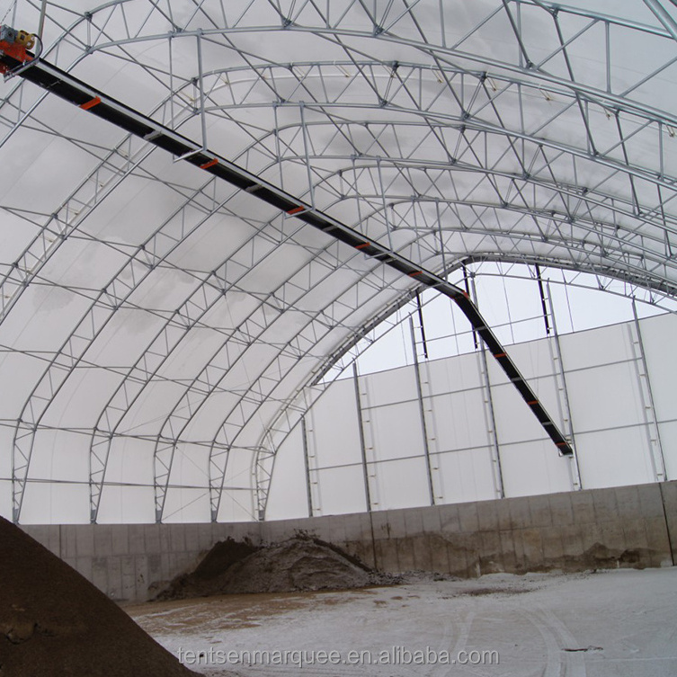 Best Price Pvc Plastic Roof In Cash Build Outdoor Bike Storage Shed Tent 0.55Kn Wind Snow Loading Hot Dip Truss