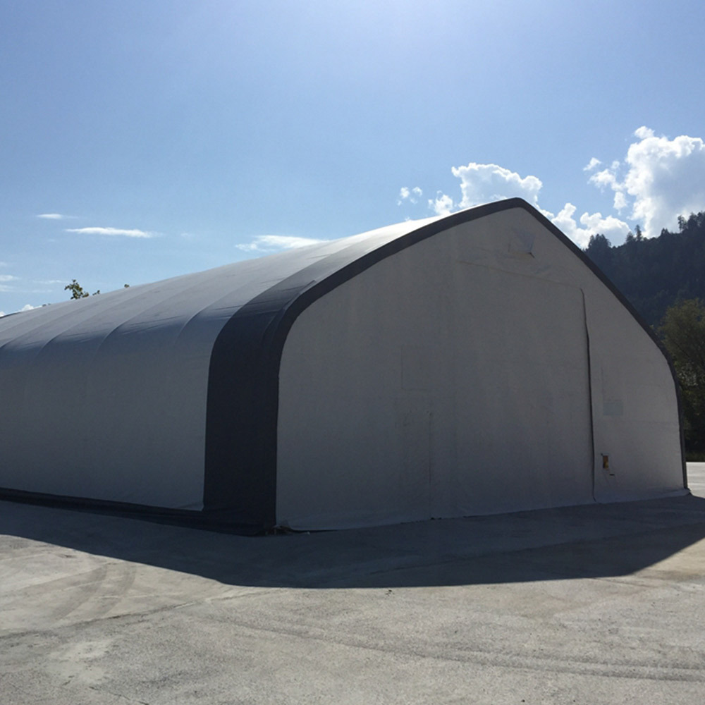 OEM ODM OA 60days CE Hot galvanized long span steel fabric building portable high wind speed industry warehouse round  for sale