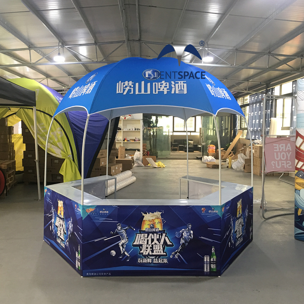 Promotional hexagonal vendor tent for food festival drink street food tent for outdoor event