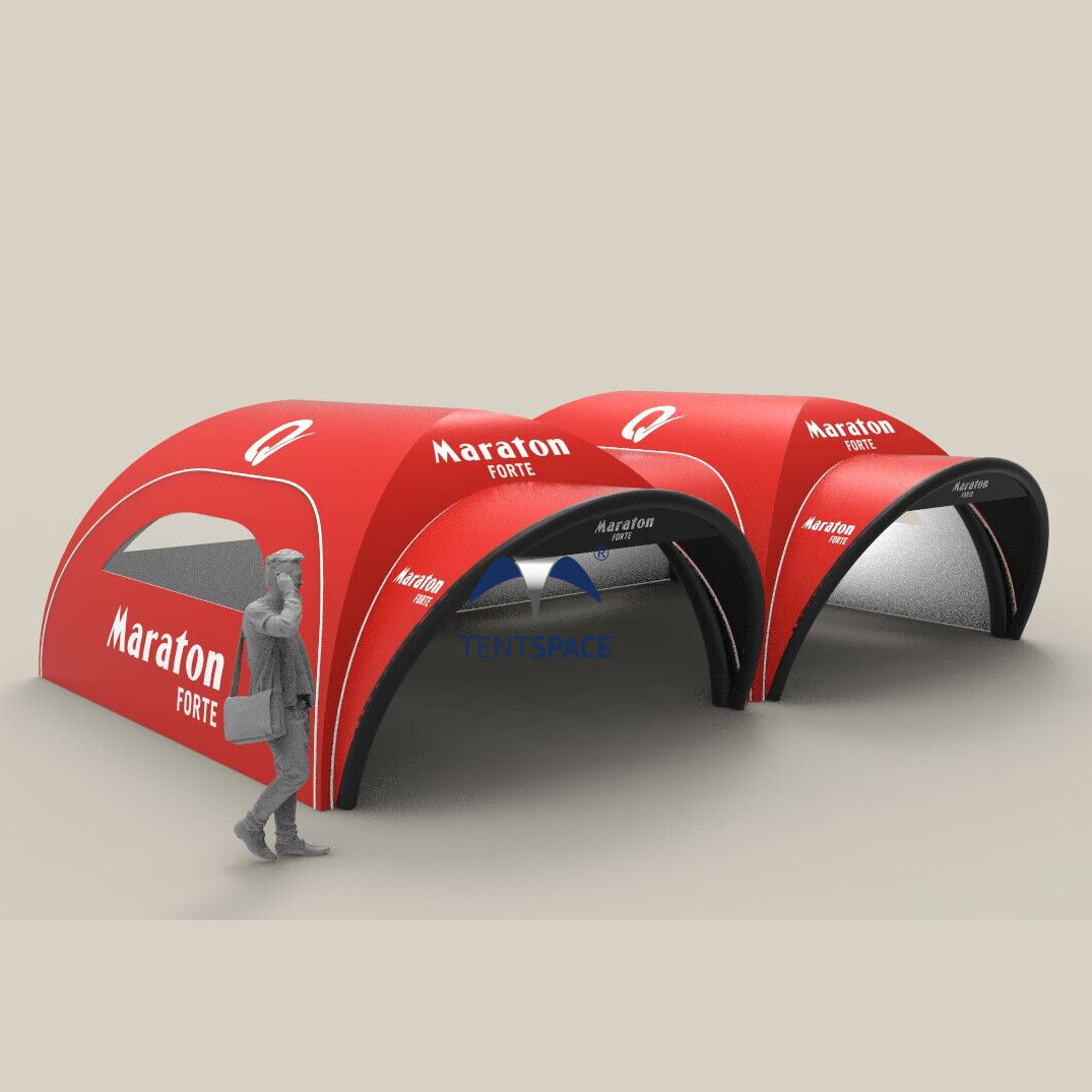 Factory hot sale customized logo inflatable advertising tent branded air sealed marquee outdoor event canopy trade show gazebo