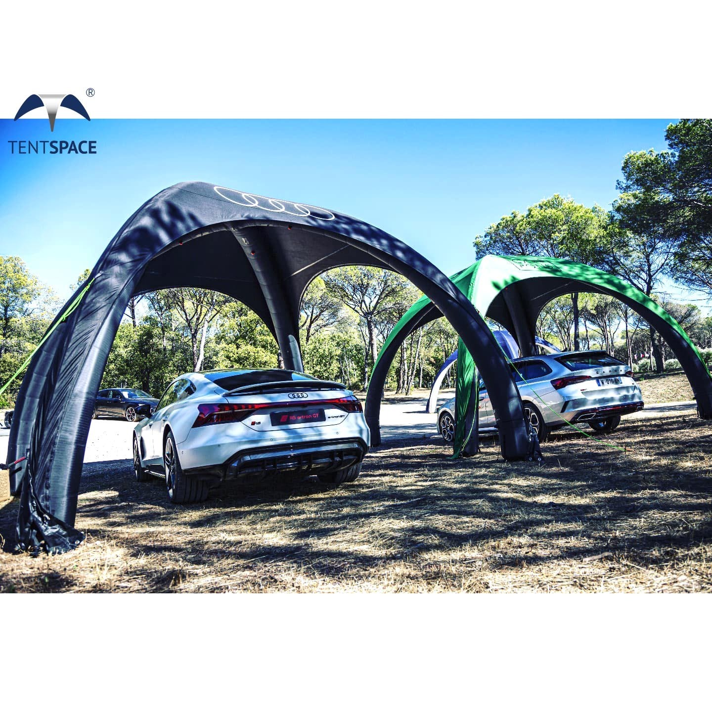 Commercial big branded inflatable advertising event tent customized luxury air dome canopy for outdoor trade show events on sale