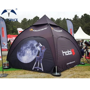 Hot sale customized printed firm structure steel pole tube arch dome canopy promotional dome tent branded trade show gazebo