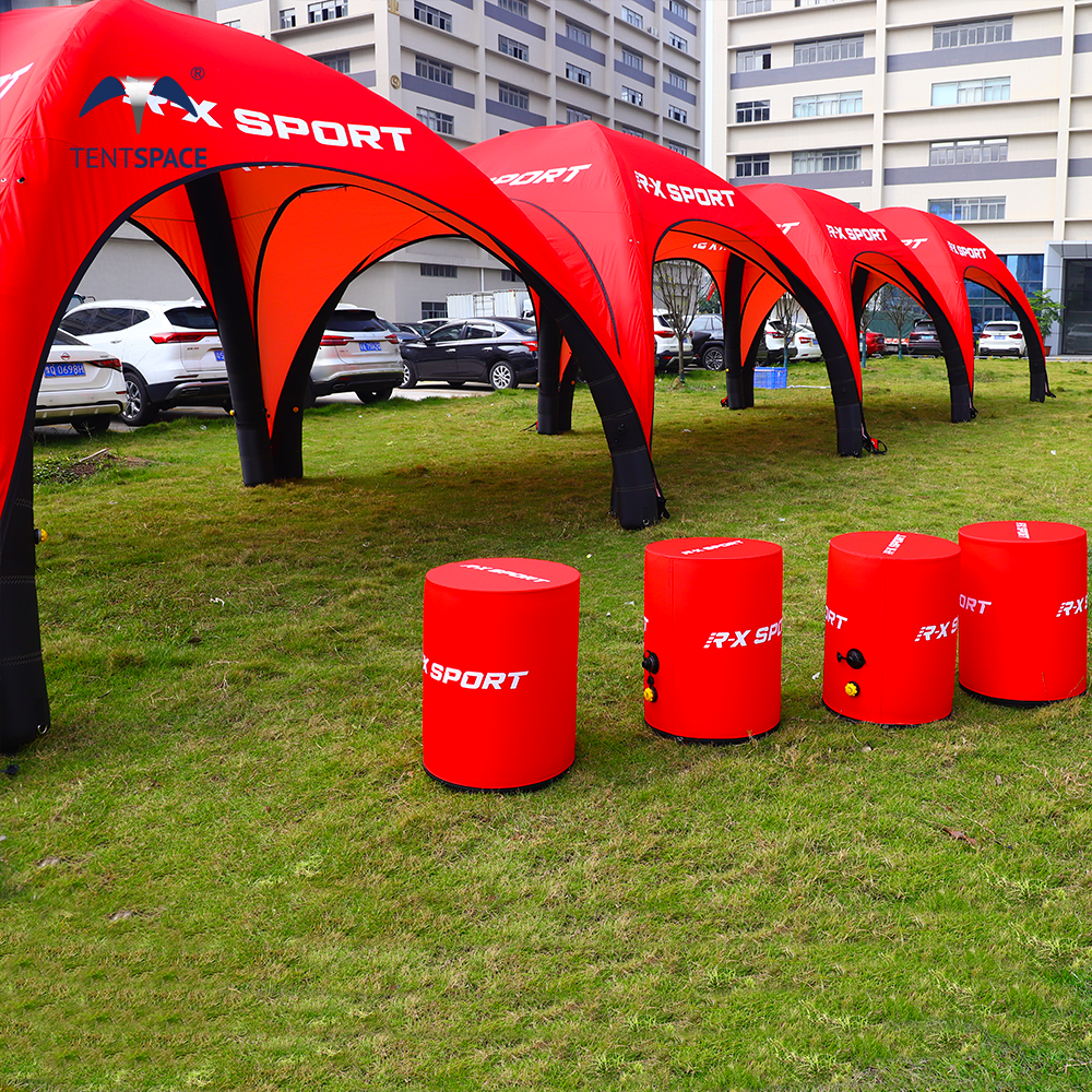 Hot sale customized portable inflatable spider tent promotional display event gazebo tent sports air marquee trade show canopy