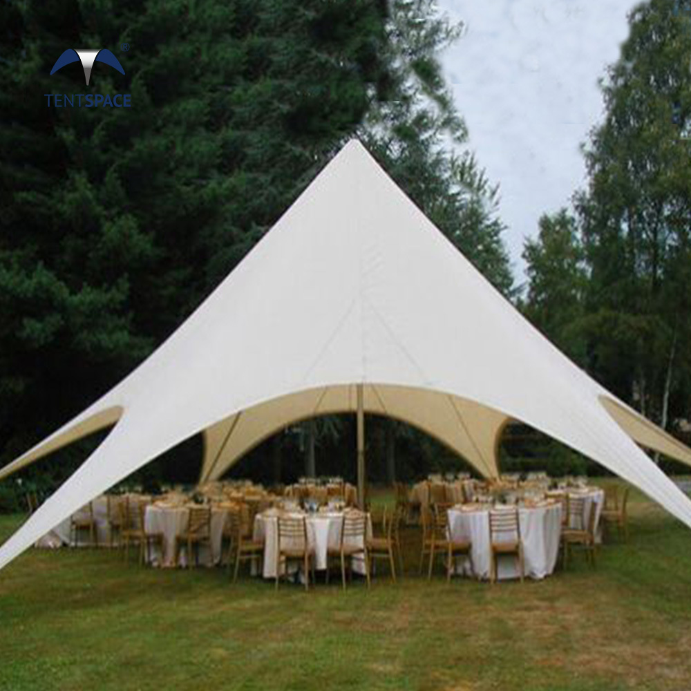 large star luxury hotel tent An ti UV outdoor canopy tent heat transfer printing big tent outdoor event for outdoor event