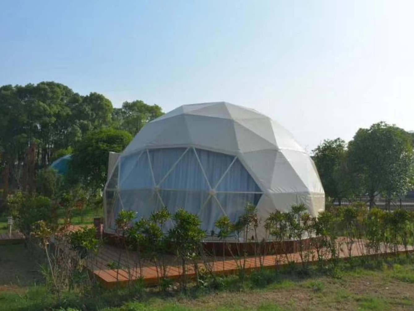 garden igloo tent supplier solar greenhouse transparent geodesic dome tent for outdoor camping