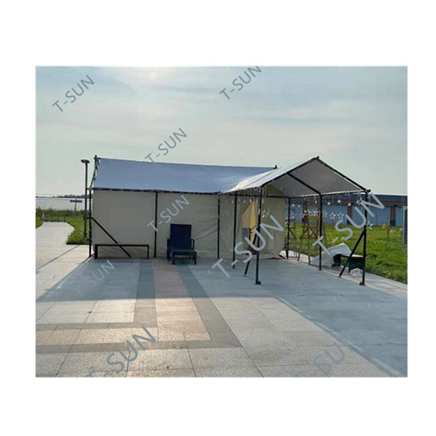 Professional Supplier Luxury 5 + Person Double wall african safari Clamping Camping Hotel tent for sale