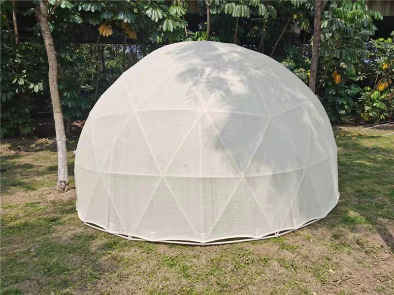 Guangzhou high quality 6m diameter nylon clear geodesic 15m dome tent for picnic sale