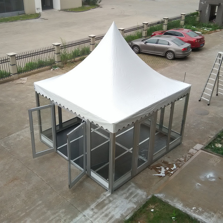 Guangzhou 3x3 4x4m 5x5 6x6m 10 x 10 exhibition pagoda small tent for event