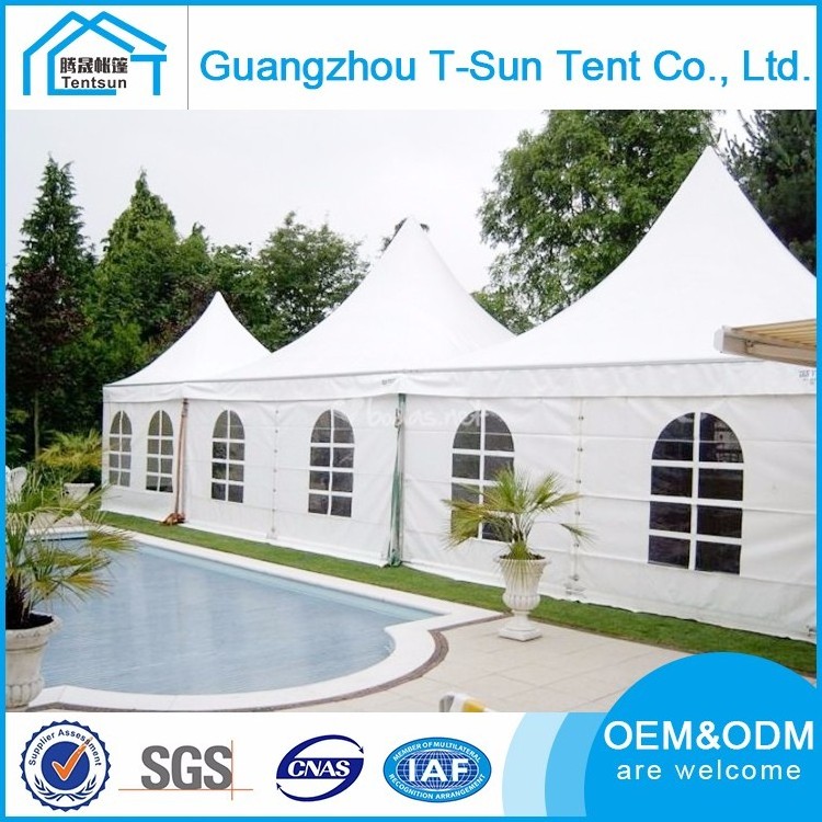 High quality 3x3m 4x4m 5x5m 6x6m aluminum pvc pagoda tent for sale