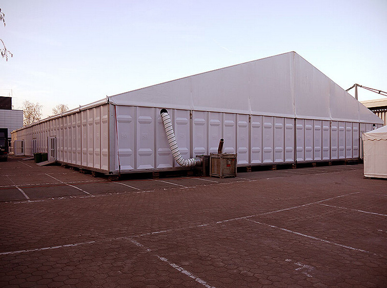 Large shelter 15m 20m 25m width aluminum warehouse big temporary warehouse tent for industrial storage